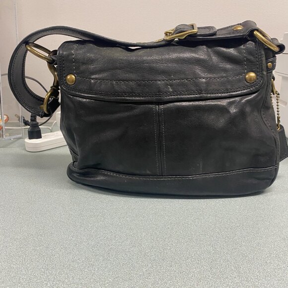 Vintage Coach Saddle Legacy Women's  Shoulder Bag - Black D0769-11134. - Picture 5 of 13